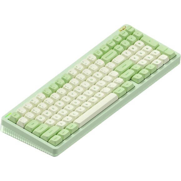Halo96 V2 Wireless Mech Keyboard Gasket Structure 96% Hot Swappable Gaming Green